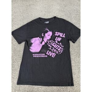 Olivia Rodrigo Guts World Tour Shirt Mens Small Black Spill Ur Guts Live Tee